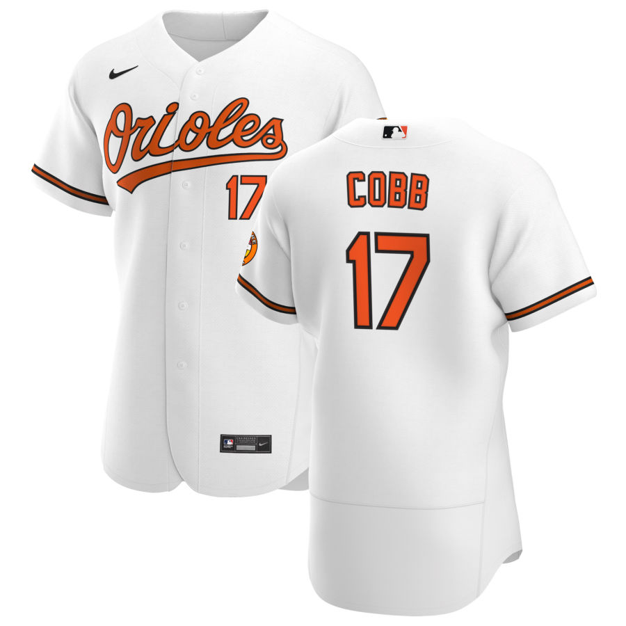 Baltimore Orioles #17 Alex Cobb Men Nike White Home 2020 Authentic Player MLB Jersey->baltimore orioles->MLB Jersey